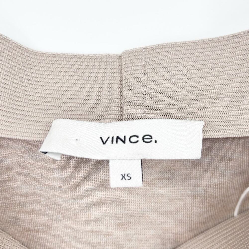 New With Tags Vince Twist Draped Midi Skirt Light Heather Beige Womens Size XS - Picture 6 of 13